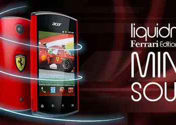 Фанатский смартфон Acer Liquid Mini Ferrari Edition