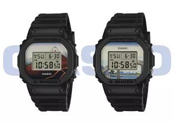 Casio выпустила новые G-Shock с гравюрами Хокусая