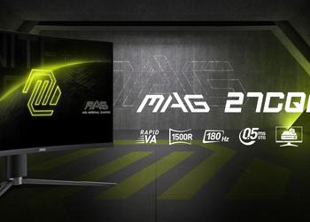 MSI MAG 27CQ6PF: игровой монитор с 2K-экраном на 180 Гц за $189