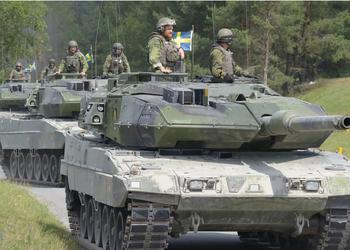 Швеция передала Украине 10 танков Stridsvagn 122, это модернизированная версия немецкого танка Leopard 2A5