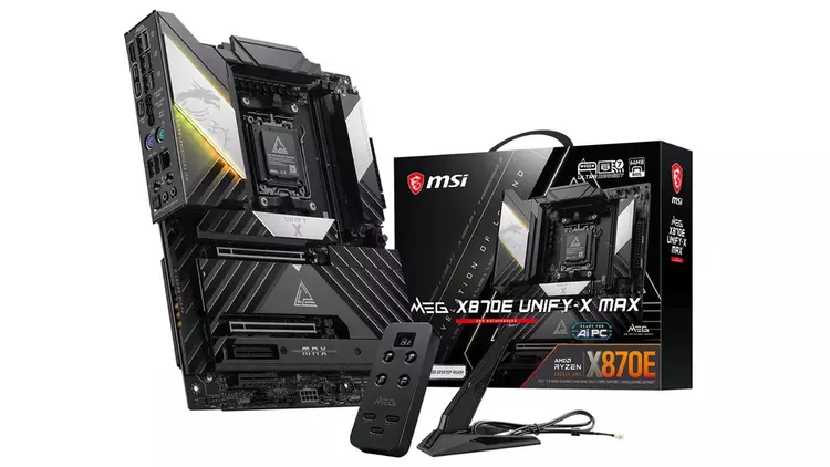MSI MEG X870E Unify-X Max: два слота для памяти и привет из прошлого в виде PS/2