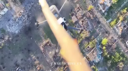 When ancient technology beats innovation: a Ukrainian drone operator shot down an enemy Mavic with a stick tied to a UAV