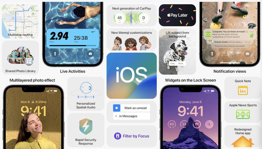 Apple презентувала iOS 16: розповідаємо, що нового, хто та коли отримає оновлення
