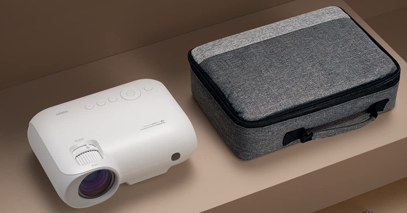 YOTON Y9 4K Smart Projector – Netflix Officially Certified, WiFi Bluetooth, 20000 Lumens, Built-in Apps, Portable For Indoor Outdoor Movies