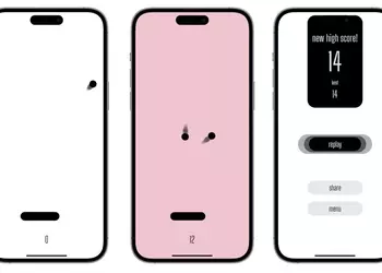 Developers can't stop now: Hit the Island uses the iPhone 14 Pro cutout for ping-pong