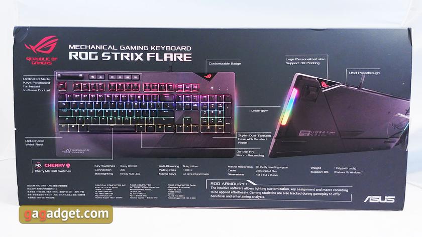 Обзор ASUS ROG Strix Flare: геймерская механическая клавиатура с кучей возможностей и RGB-подсветкой-4