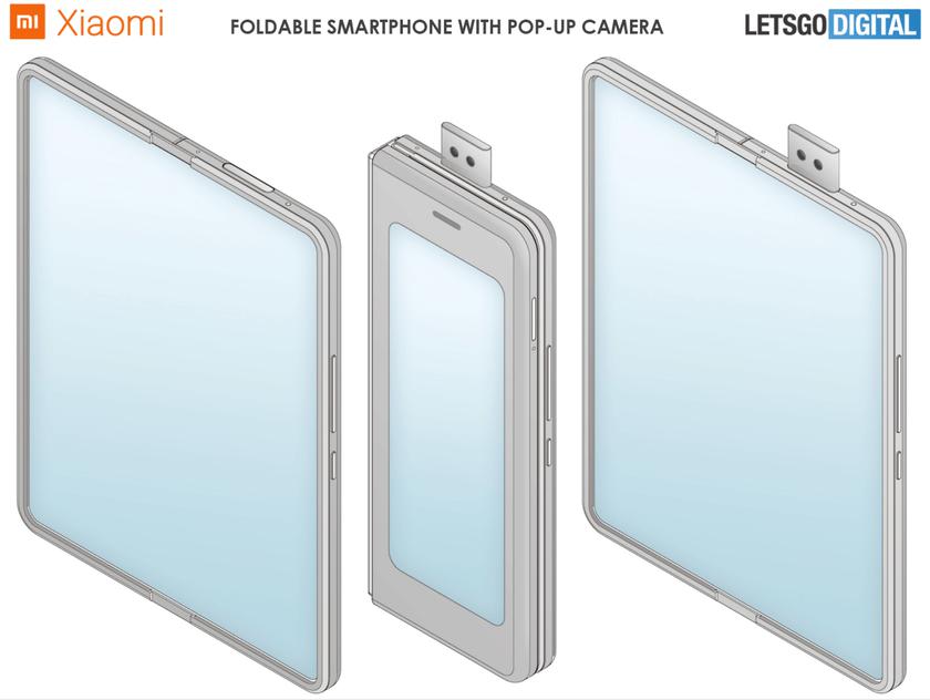 Без вырезов и отверстий: Xiaomi запатентовала складной смартфон с выезжающей фронтальной камерой