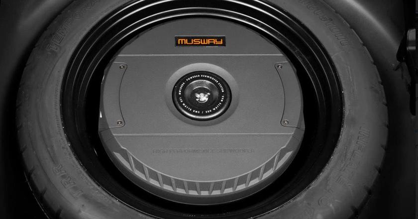 Musway MW1000A subwoofer per pneumatico di scorta