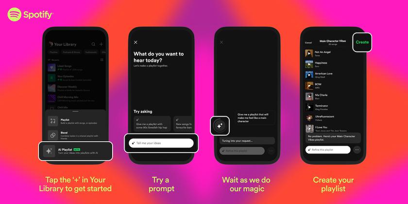 Spotify расширяет функцию ИИ-плейлистов для большего количества стран