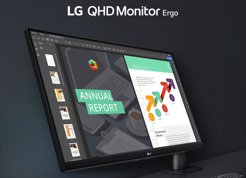 LG представила 27-дюймовый Ergo Monitor: IPS QHD-дисплей на 75 Гц, необычная подставка и ценник в $450