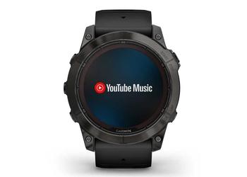 YouTube Music доступно на часах Garmin