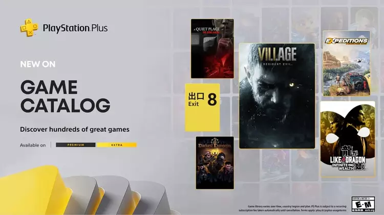 Sony раскрыла новинки PlayStation Plus Extra и Premium: хедлайнерами январской подборки станут Resident Evil Village и Like a Dragon: Infinite Wealth 
