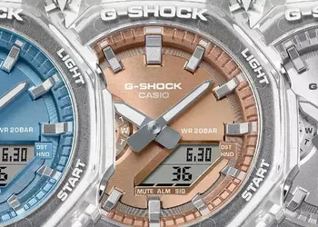 Casio начала продажи в Европе новых полупрозрачных разноцветных часов GA-2100BM