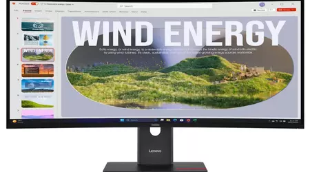 Lenovo випустила 34″ вигнутий монітор ThinkVision T34WD-40 із широким набором портів і чудовою ціною