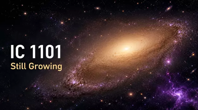 The largest known galaxy is 17 ...