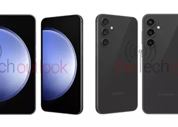 Galaxy S23 copy: press renders of Samsung Galaxy S23 FE in Graphite colour have appeared online