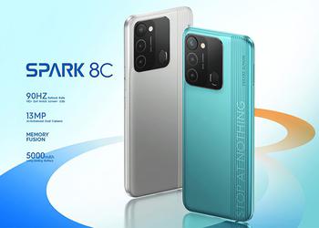 Tecno Spark 8C: ekran 90 Hz, bateria 5000 mAh, głośniki z obsługą NFC i DTS za 120 USD