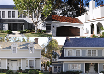 Элон Маск представил солнечные панели для крыш в виде черепицы