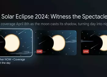 Google TV бесплатно будет транслировать лучшие места солнечного затмения