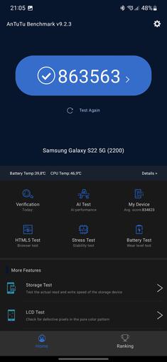 Test du Samsung Galaxy S22 et du Galaxy S22+ : produits phares universels-111