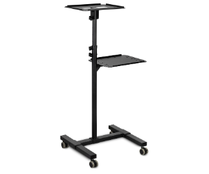 Mount-It! Mobile Projector and Laptop Stand (2 Shelves)
