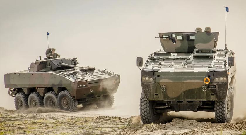 ВСУ уже используют польские бронетранспортёры Rosomak, боевые машины появились на видео вместе с танками Stridsvagn 122 и БМП CV9040