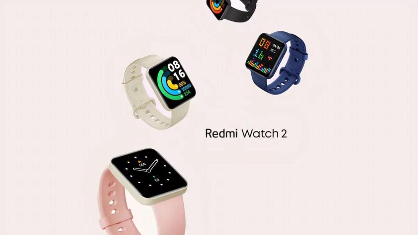 Redmi Watch 2: дешевые смарт-часы в стиле Apple Watch с AMOLED дисплеем, пульсоксиметром и автономностью до 12 дней за $60