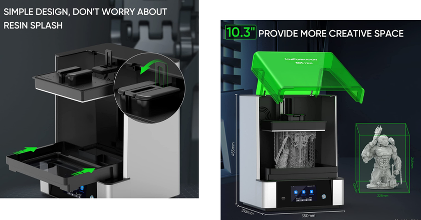 UniFormation GKtwo Resin Printer 8K best resin 3d printer for miniatures