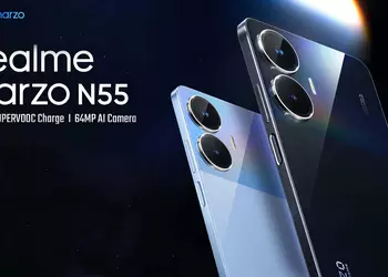 realme narzo N55: 6.72″ display at 90Hz, MediaTek Helio G88 chip and 5000mAh battery for $134