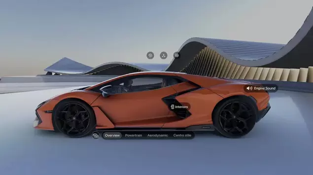 Lamborghini's Vision Pro app gives you ...