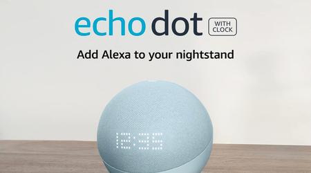 Amazon vend l'enceinte intelligente Echo Dot de 5ème génération avec détecteur de mouvement, horloge intégrée et support Alexa pour 39 $ (-20 $).