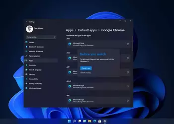 Windows 11 еще больше усложнит выбор альтернативного браузера в качестве основного