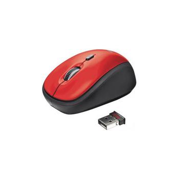 Trust Yvi Wireless Mouse Red USB