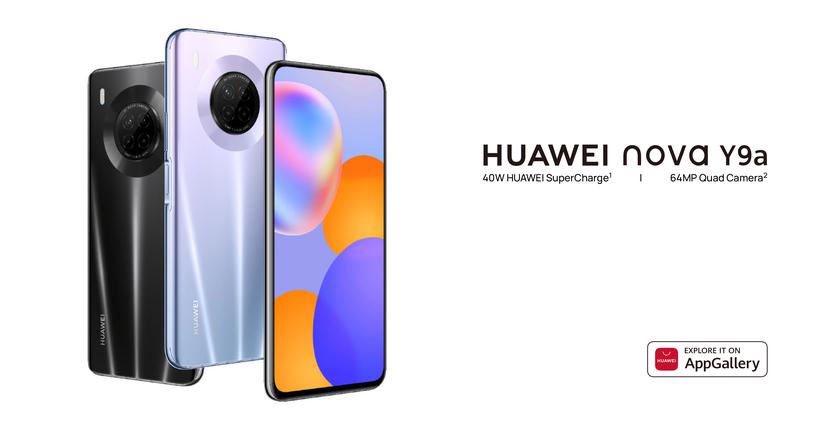 Huawei Nova Y9a: Pop-up camera smartphone with MediaTek Helio G80 chip and 40W fast charging for 5