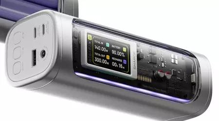 Unveiled a monstrous power bank Shargeek 300 with a capacity of 24,000 mAh and support for 300W charging