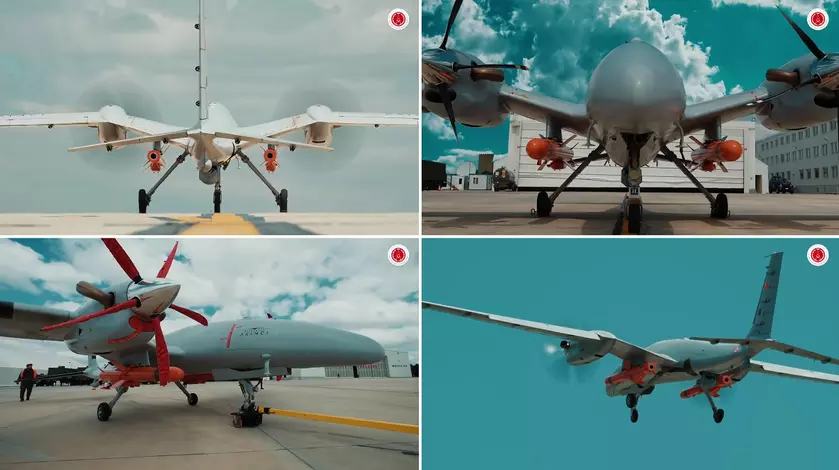 Bayraktar Akinci впервые запустил огромную ракету Cakir весом 275 кг, которая может развивать скорость 1040 км/ч и имеет радиус действия 150 км