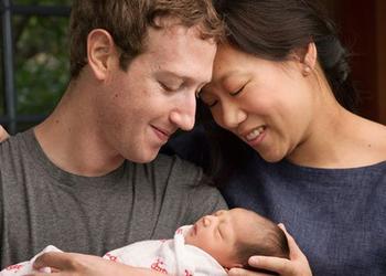 Марк Цукерберг сообщил о рождении дочери и пообещал отдать на благотворительность 99% своих акций Facebook