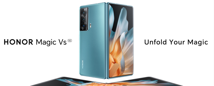 Honor Magic Vs unveiled in Europe - Snapdragon 8+ Gen 1, bendable 7.9" OLED screen, 512GB storage Android 13, Magic UI 7.1 and + €410 to the price