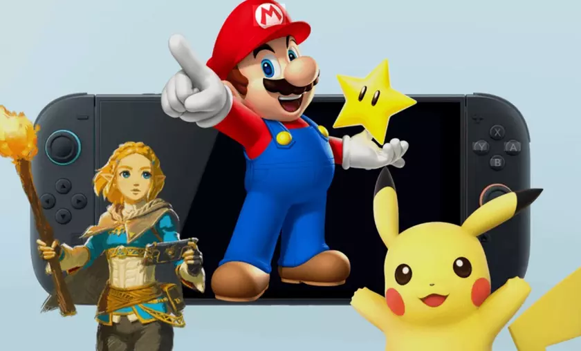 Исследуем увлекательный мир Nintendo: История игр в коллаже