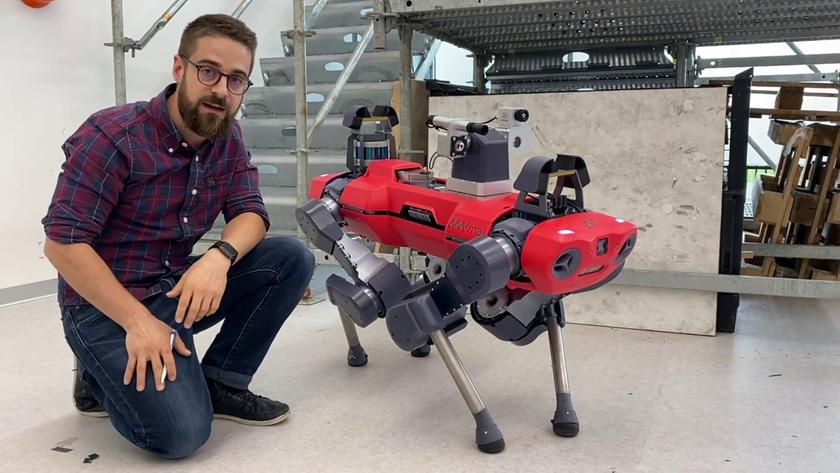 Swiss scientists have developed a four-legged robot that can deftly climb stairs