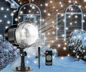 Projecteur de flocon de neige de Noël LED SGAINUL