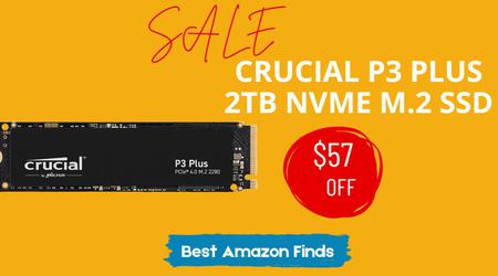 Crucial P3 Plus 2TB SSD - Now $57 Discount!