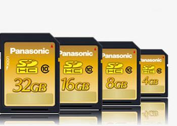 Panasonic выпускает первую в мире карту памяти SDHC Class 10