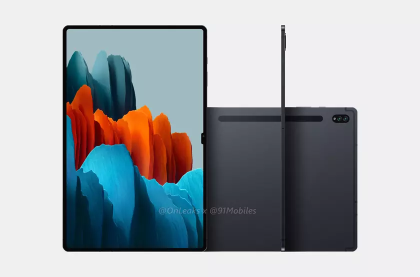 Так будет выглядеть Samsung Galaxy Tab S8 Ultra — первый планшет на рынке с «монобровью»