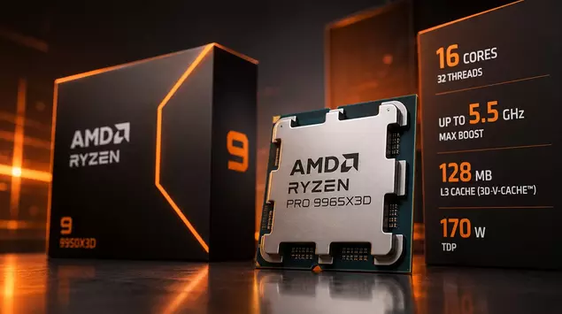 AMD Ryzen 9 PRO 9965X3D hits ...