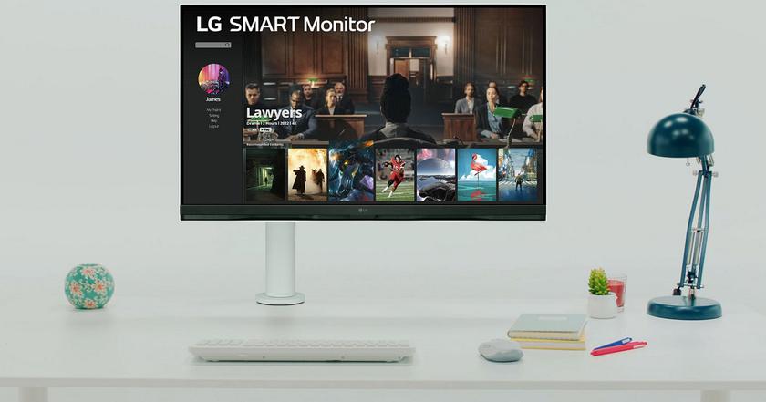 LG представила Smart Monitor 32SQ780S – 32” 4K-монитор с частотой кадров 65 Гц, стереодинамиками, webOS и eARC за $500