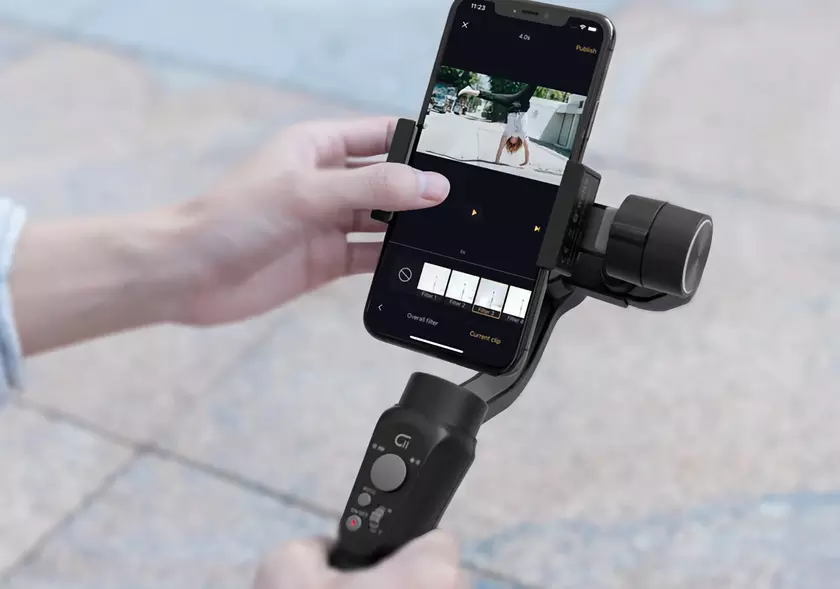 ZHIYUN CINEPEER C11: ручной стабилизатор для смартфона за $59