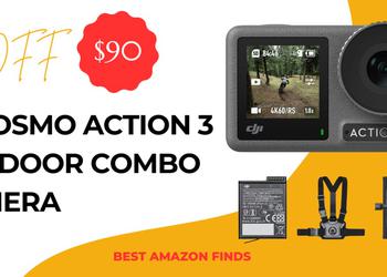 DJI Osmo Action 3 Outdoor Combo Camera - Now $90 Discount!