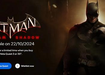 Раскрыта дата релиза VR-игры Batman: Arkham Shadow — амбициозного эксклюзива гарнитуры Meta Quest 3