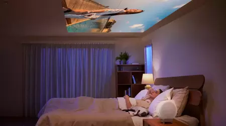 BenQ has introduced the GV32 — a portable projector with Google TV and ceiling projection